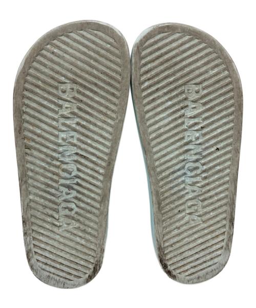 BALENCIAGA（バレンシアガ）BALENCIAGA (バレンシアガ) CHUNKY SLIDE ブルー サイズ:26.5cmの古着・服飾アイテム
