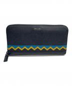 PRADAプラダ）の古着「長財布」｜ネイビー×イエロー