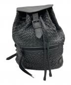 FALORNIファロルニ）の古着「編み込みレザーリュック」｜ブラック