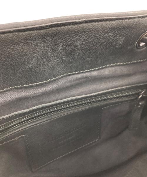 FALORNI（ファロルニ）FALORNI (ファロルニ) 編み込みレザーリュック ブラックの古着・服飾アイテム