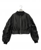 maison de Dolce.メゾンドドルチェ）の古着「グロッシーブルゾン」｜ブラック