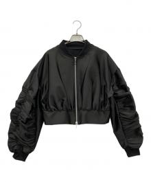 maison de Dolce.（メゾンドドルチェ）の古着「グロッシーブルゾン」｜ブラック