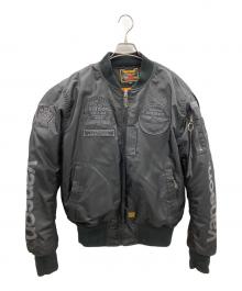 VANSON（バンソン）の古着「バイカージャケット」｜ブラック
