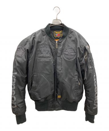 中古・古着通販】VANSON (バンソン) バイカージャケット ブラック