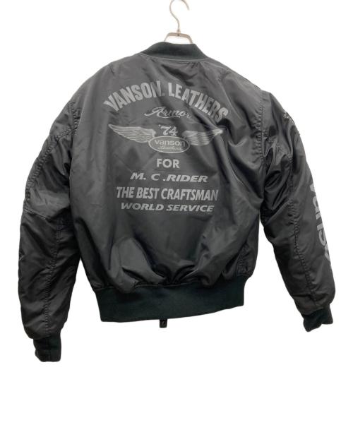 VANSON（バンソン）VANSON (バンソン) バイカージャケット ブラック サイズ:XLの古着・服飾アイテム