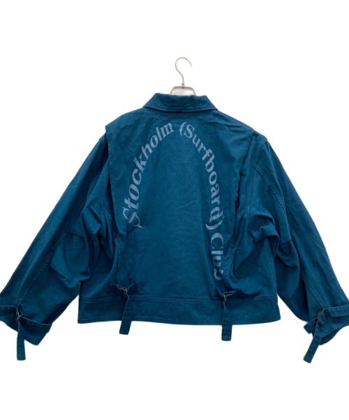 Stockholm Surfboard Club（ストックホルム サーフボード クラブ）Stockholm Surfboard Club (ストックホルム サーフボード クラブ) デニムジャケット ブルー サイズ:XLの古着・服飾アイテム