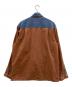 THE TERRITORY AHEAD (ザ テリトリー アヘッド) シャツジャケット ブルー×ブラウン サイズ:Ｍ：4500円
