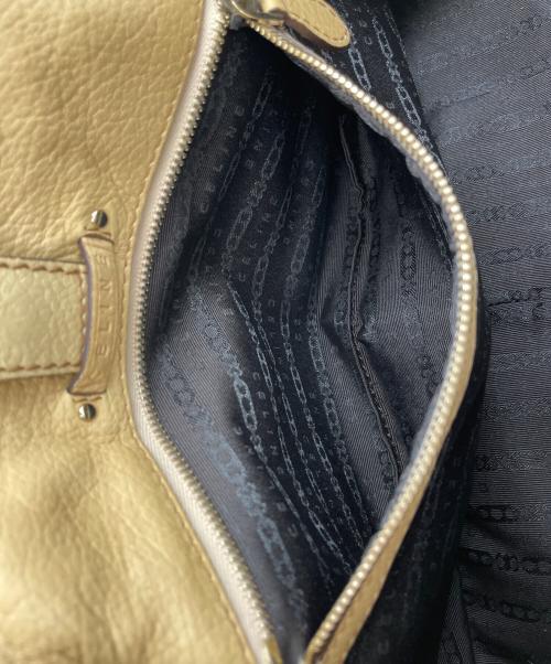 CELINE（セリーヌ）CELINE (セリーヌ) レザーハンドバッグ ベージュの古着・服飾アイテム