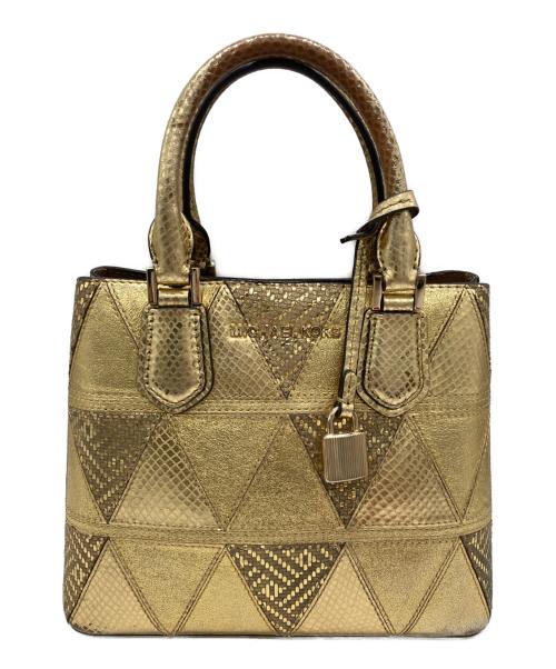 MICHAEL KORS（マイケルコース）MICHAEL KORS (マイケルコース) ハンドバッグ ゴールドの古着・服飾アイテム