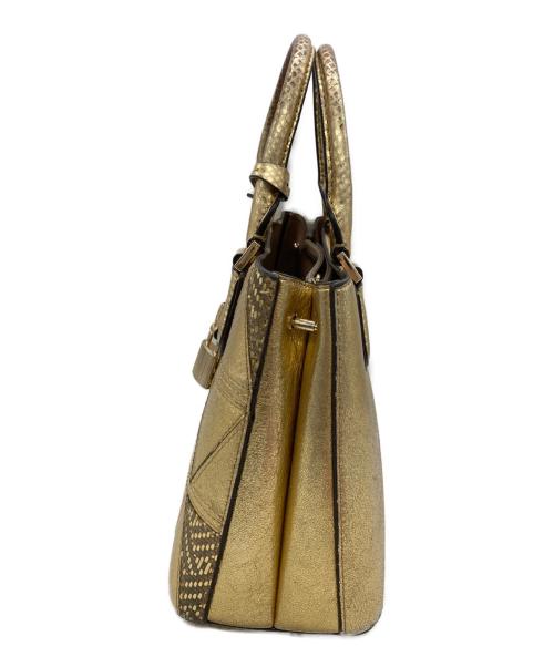 MICHAEL KORS（マイケルコース）MICHAEL KORS (マイケルコース) ハンドバッグ ゴールドの古着・服飾アイテム