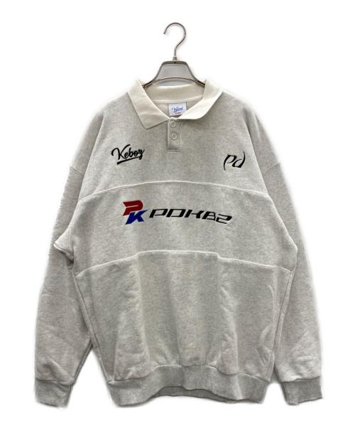 KEBOZ（ケボズ）KEBOZ (ケボズ) ラガーシャツ グレー サイズ:FREEの古着・服飾アイテム