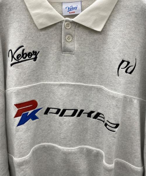 KEBOZ（ケボズ）KEBOZ (ケボズ) ラガーシャツ グレー サイズ:FREEの古着・服飾アイテム