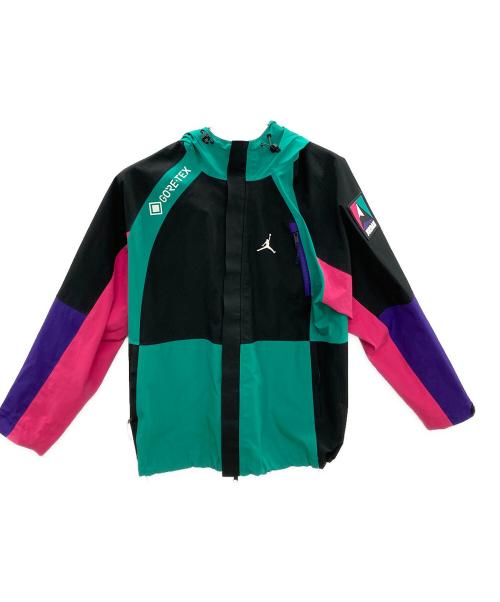 JORDAN（ジョーダン）JORDAN (ジョーダン) JORDAN MOUNTAIN SIDE GORE-TEX JACKET ブラック×グリーン サイズ:XLの古着・服飾アイテム