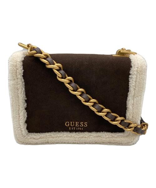GUESS（ゲス）GUESS (ゲス) ショルダーバッグ ブラウンの古着・服飾アイテム