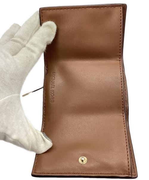 MICHAEL KORS（マイケルコース）MICHAEL KORS (マイケルコース) 3つ折り財布 ブラウンの古着・服飾アイテム