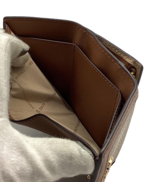 MICHAEL KORS（マイケルコース）MICHAEL KORS (マイケルコース) 3つ折り財布 ブラウンの古着・服飾アイテム