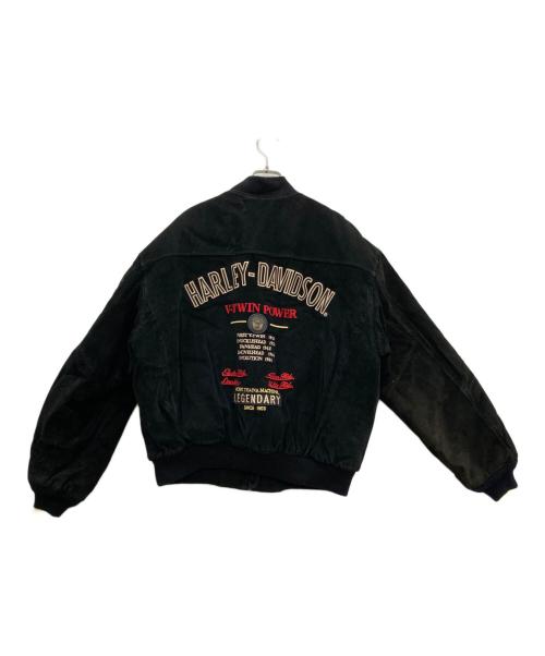 HARLEY-DAVIDSON（ハーレーダビッドソン）HARLEY-DAVIDSON (ハーレーダビッドソン) ボンバージャケット ブラック サイズ:Ｍの古着・服飾アイテム