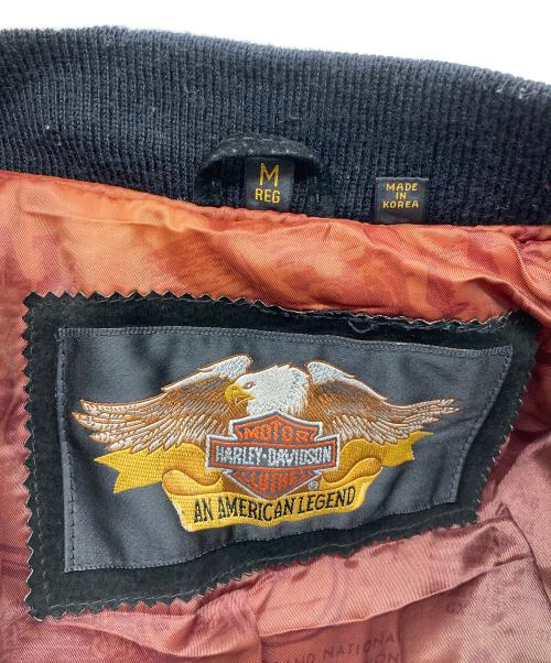 HARLEY-DAVIDSON（ハーレーダビッドソン）HARLEY-DAVIDSON (ハーレーダビッドソン) ボンバージャケット ブラック サイズ:Ｍの古着・服飾アイテム