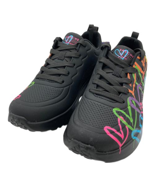 SKECHERS（スケッチャーズ）SKECHERS (スケッチャーズ) UNO LITE HEART OF HEARTS ブラック サイズ:23cm 未使用品の古着・服飾アイテム