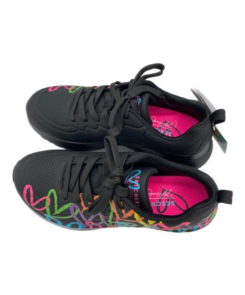 SKECHERS（スケッチャーズ）SKECHERS (スケッチャーズ) UNO LITE HEART OF HEARTS ブラック サイズ:23cm 未使用品の古着・服飾アイテム