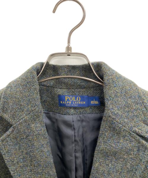 POLO RALPH LAUREN（ポロ・ラルフローレン）POLO RALPH LAUREN (ポロ・ラルフローレン) エルボーパッチテーラードジャケット グリーン サイズ:2の古着・服飾アイテム