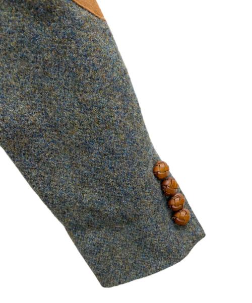 POLO RALPH LAUREN（ポロ・ラルフローレン）POLO RALPH LAUREN (ポロ・ラルフローレン) エルボーパッチテーラードジャケット グリーン サイズ:2の古着・服飾アイテム