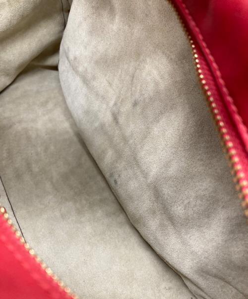 ANYA HINDMARCH（アニヤ・ハインドマーチ）ANYA HINDMARCH (アニヤ・ハインドマーチ) 2WAYバッグ レッドの古着・服飾アイテム