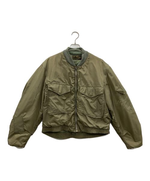 U'S NAVY（ユーエスネイビー）U'S NAVY (ユーエスネイビー) フライトジャケット オリーブ サイズ:Lの古着・服飾アイテム