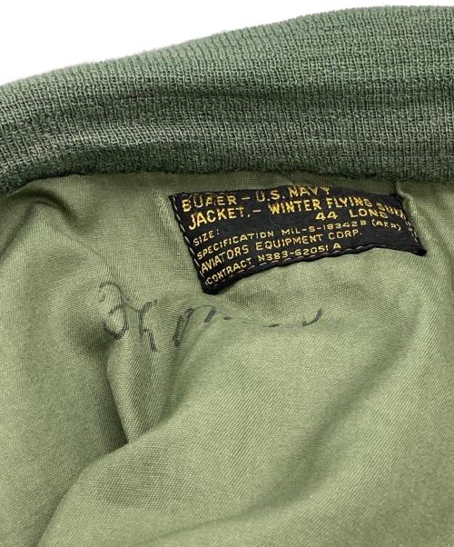 U'S NAVY（ユーエスネイビー）U'S NAVY (ユーエスネイビー) フライトジャケット オリーブ サイズ:Lの古着・服飾アイテム