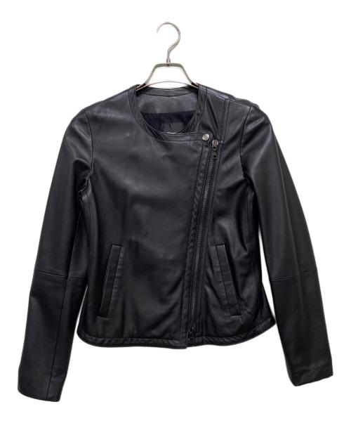 theory（セオリー）theory (セオリー) レザージャケット ブラック サイズ:SIZE Sの古着・服飾アイテム