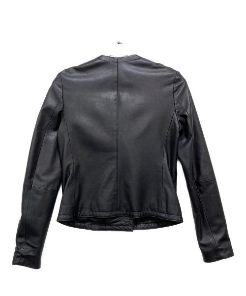 theory（セオリー）theory (セオリー) レザージャケット ブラック サイズ:SIZE Sの古着・服飾アイテム