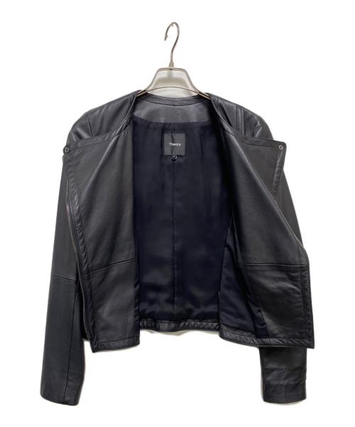 theory（セオリー）theory (セオリー) レザージャケット ブラック サイズ:SIZE Sの古着・服飾アイテム