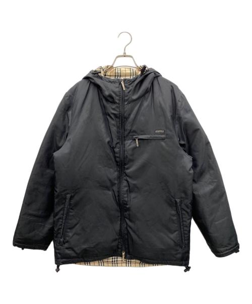 BURBERRY BLACK LABEL（バーバリーブラックレーベル）BURBERRY BLACK LABEL (バーバリーブラックレーベル) ダウンジャケット ベージュ×ブラック サイズ:SIZE Mの古着・服飾アイテム
