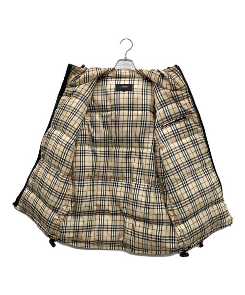 BURBERRY BLACK LABEL（バーバリーブラックレーベル）BURBERRY BLACK LABEL (バーバリーブラックレーベル) ダウンジャケット ベージュ×ブラック サイズ:SIZE Mの古着・服飾アイテム