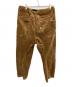 GRIP SWANY (グリップスワニー) JOG 3D CORDUROY WIDE CAMP PANTS ブラウン サイズ:FREE：5000円