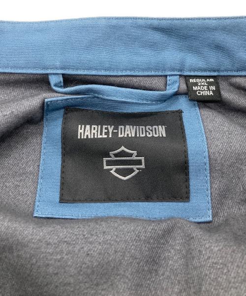 HARLEY-DAVIDSON（ハーレーダビッドソン）HARLEY-DAVIDSON (ハーレーダビッドソン) レーシングジャケット ブルー サイズ:2XLの古着・服飾アイテム