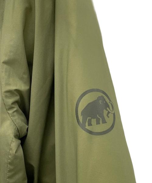 MAMMUT（マムート）MAMMUT (マムート) ノーカラーダウンジャケット ブラック×オリーブ サイズ:Ｍの古着・服飾アイテム