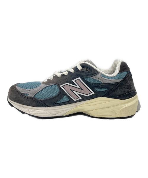 NEW BALANCE（ニューバランス）NEW BALANCE (ニューバランス) スニーカー グレー×ブルー サイズ:SIZE 25cmの古着・服飾アイテム