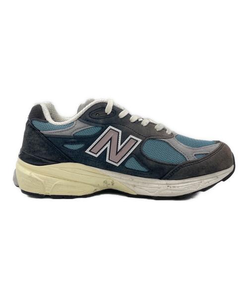 NEW BALANCE（ニューバランス）NEW BALANCE (ニューバランス) スニーカー グレー×ブルー サイズ:SIZE 25cmの古着・服飾アイテム