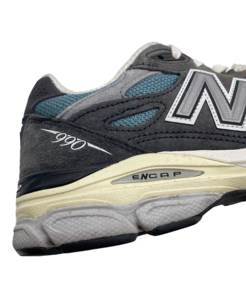 NEW BALANCE（ニューバランス）NEW BALANCE (ニューバランス) スニーカー グレー×ブルー サイズ:SIZE 25cmの古着・服飾アイテム
