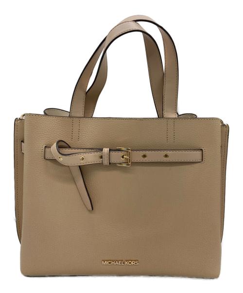 MICHAEL KORS（マイケルコース）MICHAEL KORS (マイケルコース) 2WAYショルダーバッグ ベージュの古着・服飾アイテム