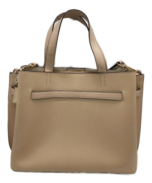MICHAEL KORS（マイケルコース）MICHAEL KORS (マイケルコース) 2WAYショルダーバッグ ベージュの古着・服飾アイテム