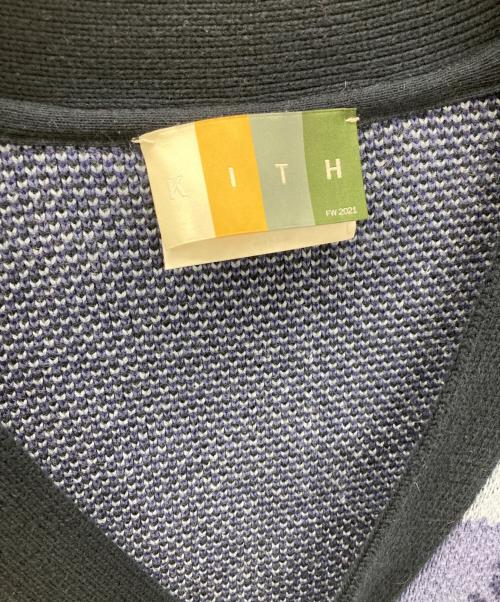 KITH（キス）KITH (キス) 厚手カーディガン ブルー サイズ:Lの古着・服飾アイテム
