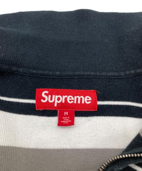 SUPREME（シュプリーム）SUPREME (シュプリーム) STRIPE ZIP 24FW グレー×ブラック×ホワイト サイズ:Ｍの古着・服飾アイテム