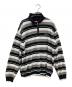 SUPREME（シュプリーム）の古着「STRIPE ZIP 24FW」｜グレー×ブラック×ホワイト