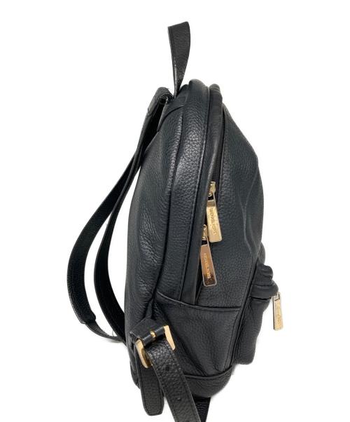 MICHAEL KORS（マイケルコース）MICHAEL KORS (マイケルコース) レザーリュック ブラックの古着・服飾アイテム