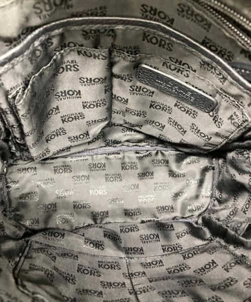 MICHAEL KORS（マイケルコース）MICHAEL KORS (マイケルコース) レザーリュック ブラックの古着・服飾アイテム