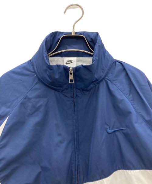 NIKE（ナイキ）NIKE (ナイキ) ナイロンジャケット ホワイト×ネイビー サイズ:Ｍの古着・服飾アイテム