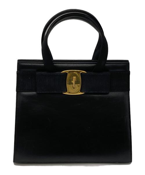 Ferragamo（フェラガモ）Ferragamo (フェラガモ) ハンドバッグ ブラックの古着・服飾アイテム