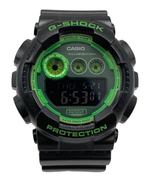 CASIO（カシオ）CASIO (カシオ) G-SHOCK ブラック×グリーンの古着・服飾アイテム